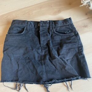 Current Elliot black denim jean skirt